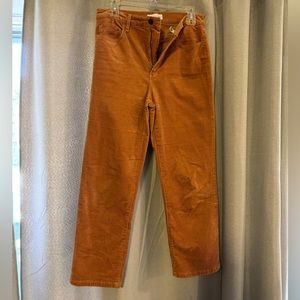 Loft corduroy ankle cropped pants